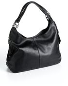 Calvin Klein Metallic Leather Hobo Bag - Lyst
