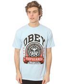 Obey The Extra Innings Basic Tee in Light Blue - Lyst