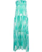 Velvet By Graham & Spencer Strapless Print Maxi Dress - Lyst