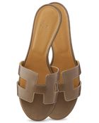 Hermès Oasis Leather Sandals - Lyst
