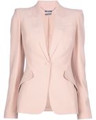 Alexander McQueen Fitted Blazer - Lyst