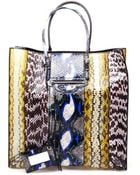 Balenciaga Papier Python Printed Leather Tote Bag - Lyst