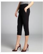 Isabel Marant Black Crepe Pleated Crop Pants - Lyst