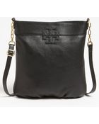 Tory Burch Stacked T Leather Book Bag - Lyst