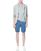 Zara Cotton Bermudas - Lyst
