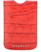 Givenchy Croco-Embossed Leather Iphone Case - Lyst