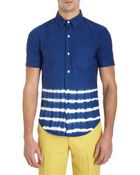 Band of Outsiders Tie Dye Short Sleeve Shirt - Lyst