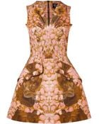 McQ by Alexander McQueen Rose Petal Print Dress - Lyst