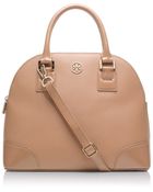 Tory Burch Robinson Small Dome Satchel - Lyst