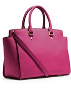 MICHAEL Michael Kors Large Selma Topzip Satchel - Lyst