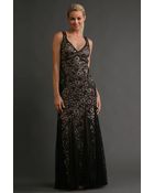 Sue Wong Embroidered Lace Gown - Lyst