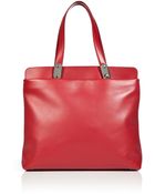 Maison Martin Margiela Pepper Red Leather Tote - Lyst