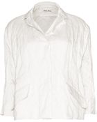Miu Miu Creased Blazer - Lyst