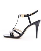 MICHAEL Michael Kors Maggi Tstrap Patent Sandal - Lyst