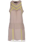 Patrizia Pepe Sera Short Dresses - Lyst