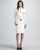 Burberry Prorsum Caped Duchess Satin Trenchcoat - Lyst