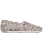 Toms 10mm Cotton Crochet Loafers - Lyst