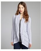 Autumn Cashmere Pointelle Cotton Draped Cardigan - Lyst