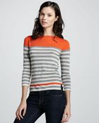 Autumn Cashmere Engineered Stripe Cashmere Sweater - Lyst