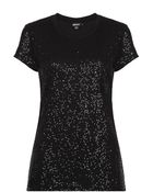 DKNY Sequin Tee - Lyst