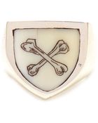 Duffy Sterling Silver Engraved Signet Ring - Lyst