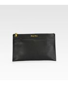 Miu Miu Vitello Caribou Envelope Clutch - Lyst