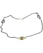 Peggy Li Pyrite Station Necklace - Lyst