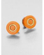 Tory Burch Signature Stud Earrings - Lyst
