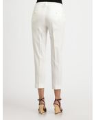 Weekend By Maxmara Cropped Pants - Lyst