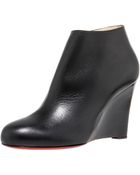Christian Louboutin Stackedwedge Bootie - Lyst