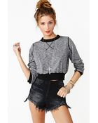 Nasty Gal Reaper Cutoff Shorts Black - Lyst