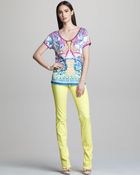 Roberto Cavalli Straightleg Jeans Lemon - Lyst