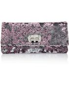 Miu Miu Twotone Sequined Shoulder Bag - Lyst