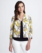 Tory Burch Rimon Printed Silk Jacket - Lyst