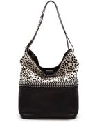 Zara Twotone Printed Bucket Bag - Lyst