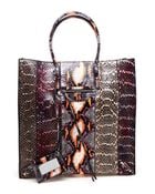 Balenciaga Papier Python Printed Leather Tote Bag - Lyst