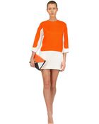 Celine Color Block Viscose Cady Dress - Lyst