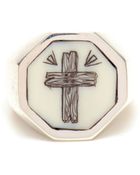 Duffy Sterling Silver Engraved Signet Ring - Lyst