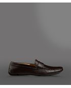 Giorgio Armani Driver Shoe in Calfskin with Logo On Sole - Lyst