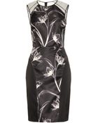 Jason Wu Xray Floral Print Satin Dress - Lyst