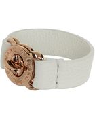 Marc By Marc Jacobs Large Turnlock Leather Bracelet - Lyst