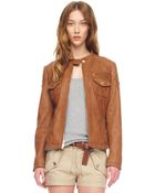 MICHAEL Michael Kors Leather Motorcycle Jacket - Lyst
