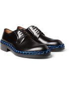 Raf Simons Chaintrimmed Leather Derby Shoes - Lyst