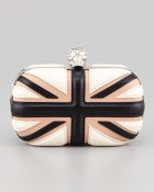 Alexander McQueen Britannia Skullclasp Clutch Bag - Lyst