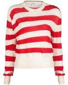 Acne Studios Lia Stripe Crew Sweater - Lyst