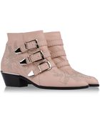 Chloé Ankle Boots - Lyst