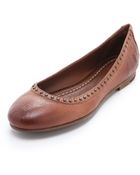 Frye Carson Ballet Flats - Lyst