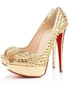 Christian Louboutin Lady Peep Spikes - Lyst