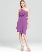 BCBGMAXAZRIA One Shoulder Dress Draped - Lyst
