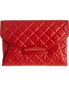 Givenchy Quilted Antigona Envelope Clutch - Lyst